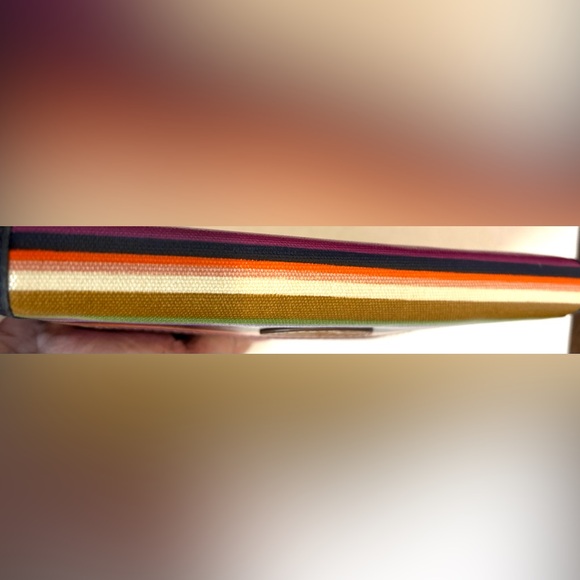 Vintage Fossil Multicolor Striped wristlet wallet - Picture 4 of 8